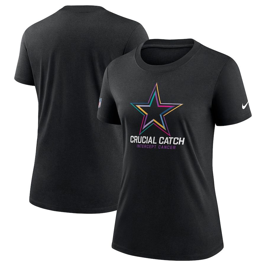 Women Dallas Cowboys 2024 Nike NFL black T shirts